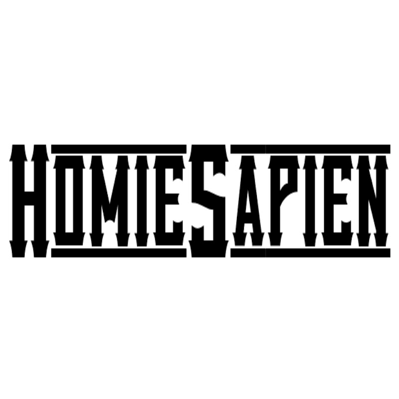 HomieSapien logo white background